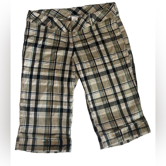 Charlotte Russe Pants - Charlotte Russe Plaid Checkered Bermuda Shorts Y2K Golf Women’s Size Medium